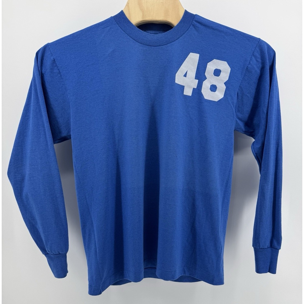 Vintage 90's Fruit of the Loom Sports T-Shirt 48 Size L USA Made Single Stitch